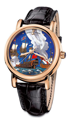 Ulysse Nardin Classico Enamel San Marco Cloisonne Portobello 136-11 / PORT men's wrist watch